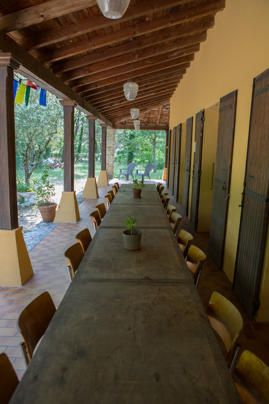 Salle événementielle camping La Permaculturelle Drôme Provençale